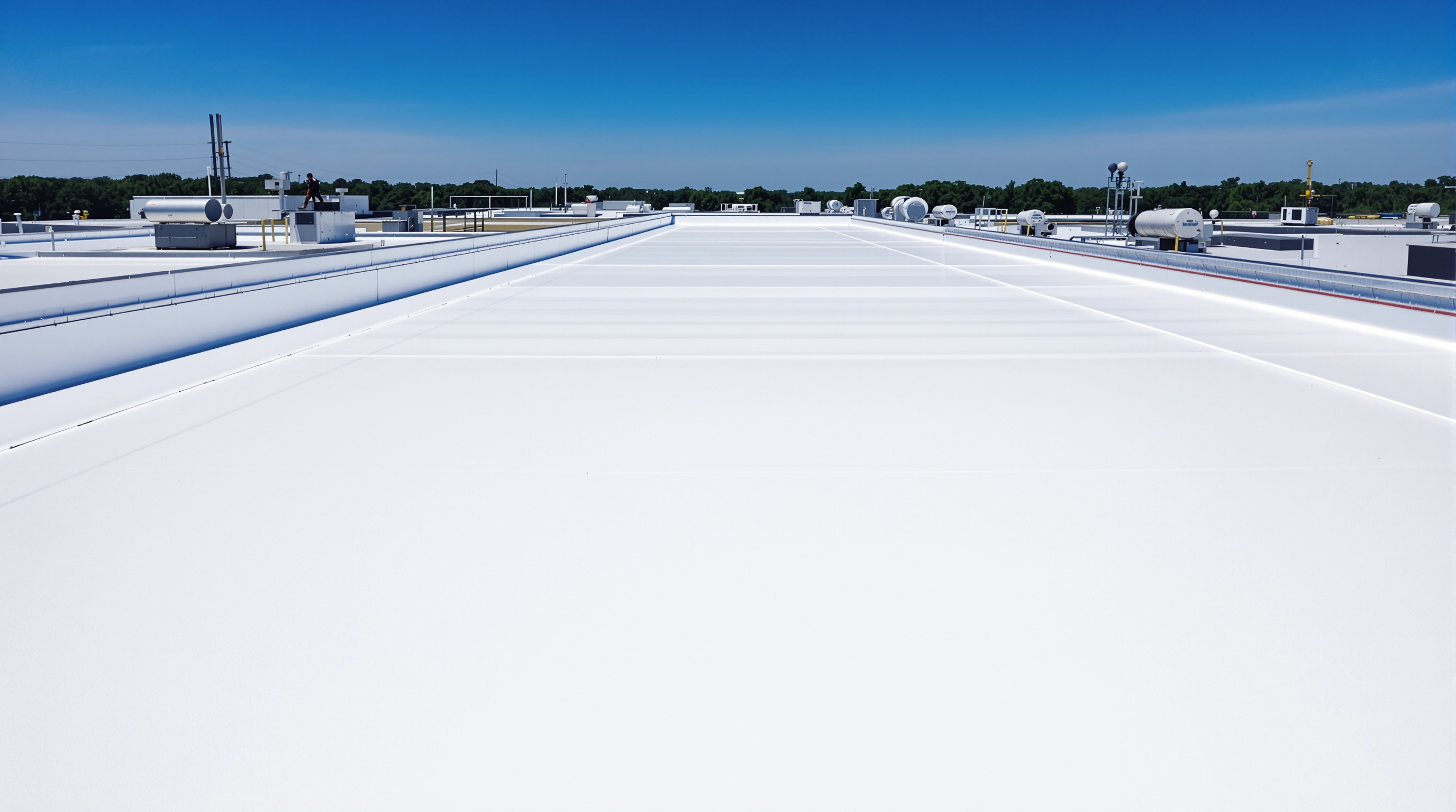 TPO Roofing commercial roofing service by Southern Roofing Systems — TPO membrane, EPDM single-ply, PVC roofing, and commercial metal roof installation for warehouses, retail centers, and office buildings across Mobile County and Baldwin County Alabama with flat roof drainage systems built for 66 inches annual Gulf Coast rainfall